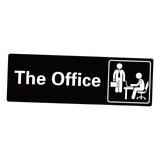 Maxbell Adhesive Office Signs plate Acrylic Door Sign for Workplace Door or Wall
