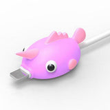 Max Cute Animal USB Charging Cable Case Saver Protector Purple Cape Fish