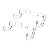 Maxbell Acrylic Baseball Bat wall mount hanger Rack, to display case transparent