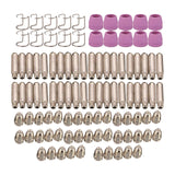 Maxbell 100Pcs Nozzle Shroud Shield Cup Kit Nozzles Cups Kit Replace for SG-55