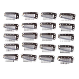 Maxbell 20 Pcs Hair Extension Snap Clips Wig Grips Clip Wigs Accessories Light Brown