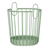 Maxbell Rustic Laundry Basket Storage Bins Toy Organizer for Balcony Farmhouse Green