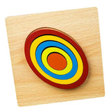 Max Maxb Geometric Jigsaw Puzzle Kids Preschool Educational Toy Gift Oval