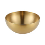 Maxbell Metal Bowls Soup Bowls Multifunction Stackable for Refrigerator Aureate 20cm