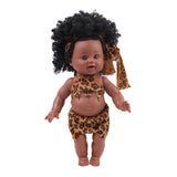 Maxbell 30cm Real Life Baby Boy Doll Vinyl African Infant Dolls Toy Girl 1
