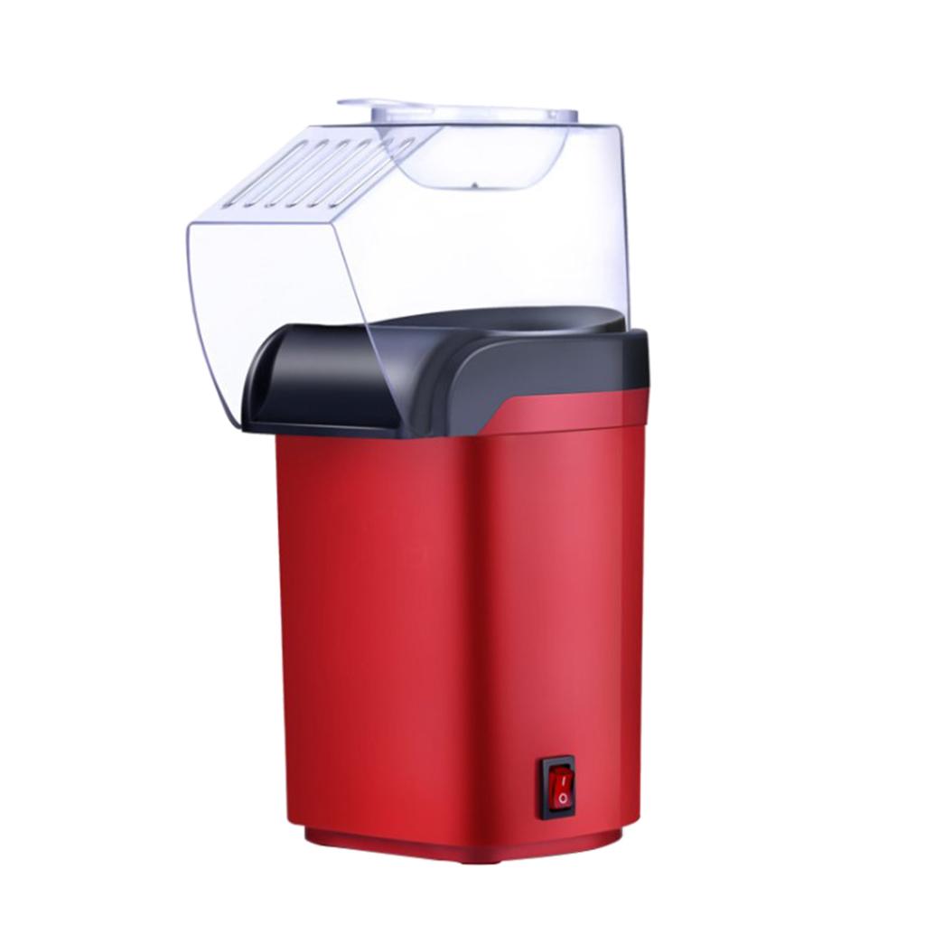 Maxbell Hot Air Electric Popcorn Popper Maker Machine Fat-Free Removable Cover Red