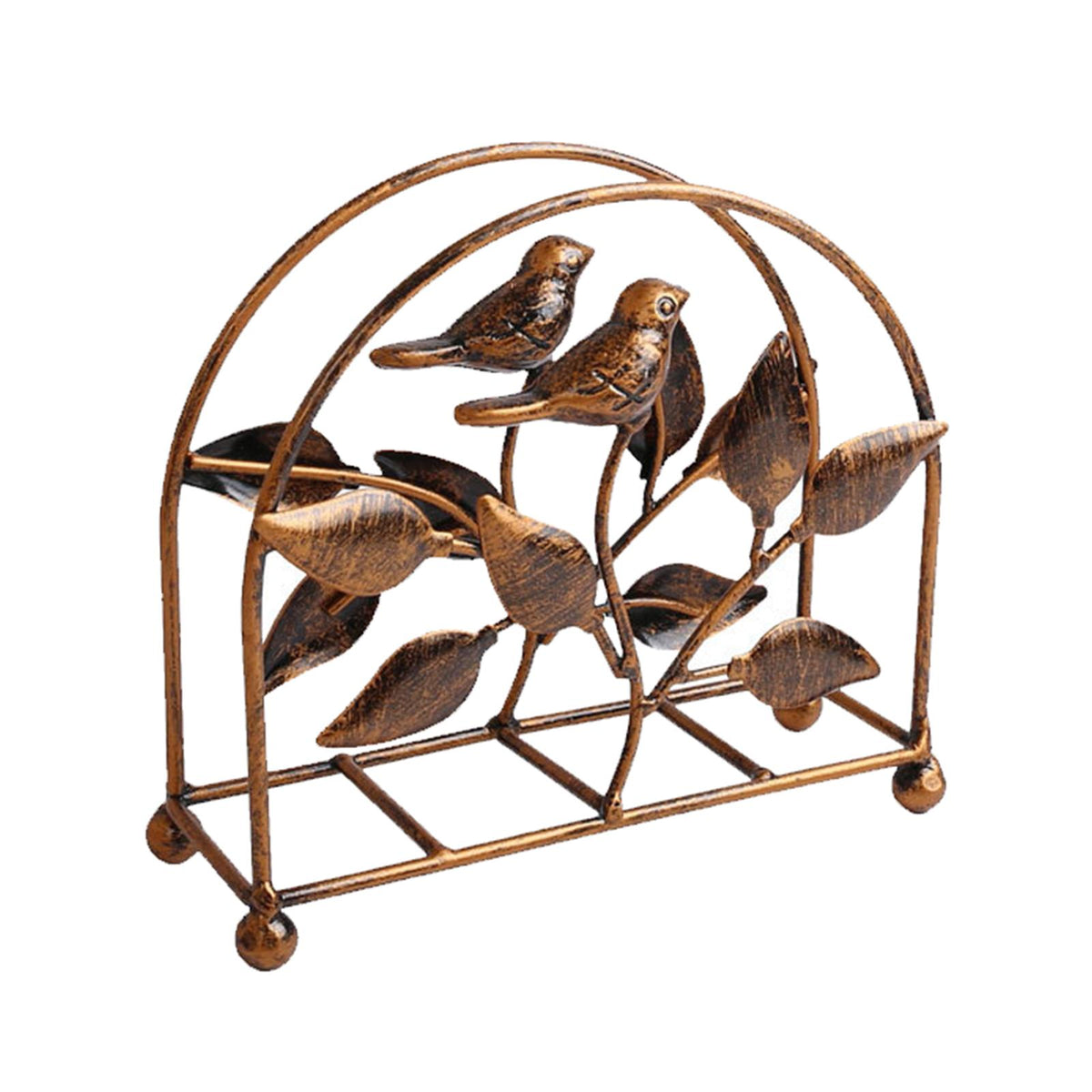 Maxbell Tissue Dispenser Bird Organizer Napkin Holder for Cafe restaurant Bronze