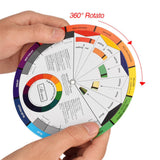 Maxbell Color Mixing Guide Wheel For Makeup Tattoo Nail Art Pigment Blending Palette