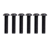 Maxbell Iron Guitar Bridge Saddles Screws Durable for Electric Guitar Bridge Parts Black