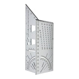 Maxbell Saddle Layout Square Gauge Carpenter Layout Ruler Gauge for Measuring Father