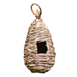 Maxbell Handwoven Straw Bird Nest House Hatching Grass Cave