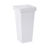 Maxbell Floral Bucket Floral Arrangement Desk Flower Vase for Indoor Wedding Porch White
