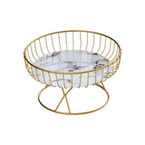 Maxbell Fruit Basket Table Centerpiece for Household Garden Dining Table Living Room White Black