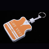 Maxbell Yacht Sailing Boating Floating Key Ring Keyring Key Chain Vest White Orange