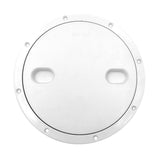 Maxbell Marine 8 Inch Round Non Slip Inspection Hatch with Detachable Cover White