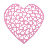 Maxbell DIY Heart Shape Non-woven Foam Hanging Wall Decor for Home Kindergarten Pink