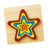 Max Geometric Jigsaw Puzzle Kids Preschool Educational Toy Gift Star
