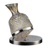 Maxbell 360 Degree Rotating Wine Decanter Wine Aerator for Party Events Accessories Argent Base