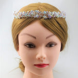 Max Rhinestone Wedding Tiara Bridal Headband Queen Tiara Crown Rose Gold