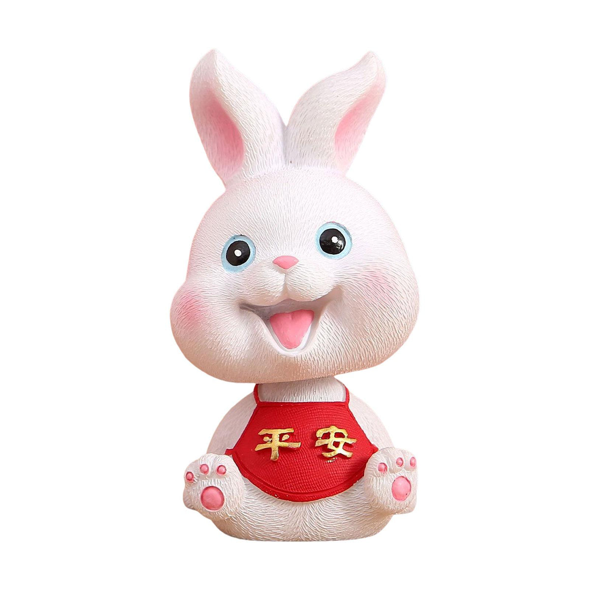 Maxbell Rabbit Statue Small Bunny Figurine Resin Craft for Office Cake Decoration style A