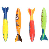 Maxbell 4Pcs Colorful Diving Sticks Kids Swimming Underwater Toy Torpedo