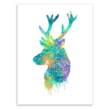 Maxbell 30x40cm Nordic Elk Modern Art Oil Painting Canvas Picture Wall Decor #9