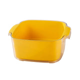 Maxbell Kitchen Colander Strainer Bowl Set Kitchen Colander Washing Filter Strainer Yellow