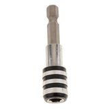 Maxbell 1Pc 1/4 Screwdriver Extension Quick Release Hex Shank Holder Drill Bit Black White 60mm