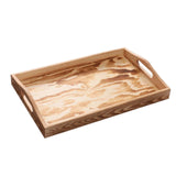 Maxbell Wooden Serving Platters Tray with Handles Multi Functional Height 5cm