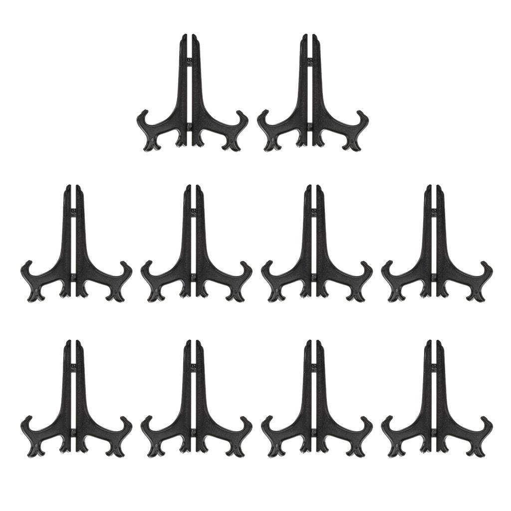 Maxbell 10 Pcs Plate Display Stand Decorative Plate Holder Pedestal Ornament 12 inch