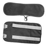 Maxbell Castor Oil Pack Compress Adjustable Flannel Anti Oil Leak for Waist and Neck Black Sticker Strap
