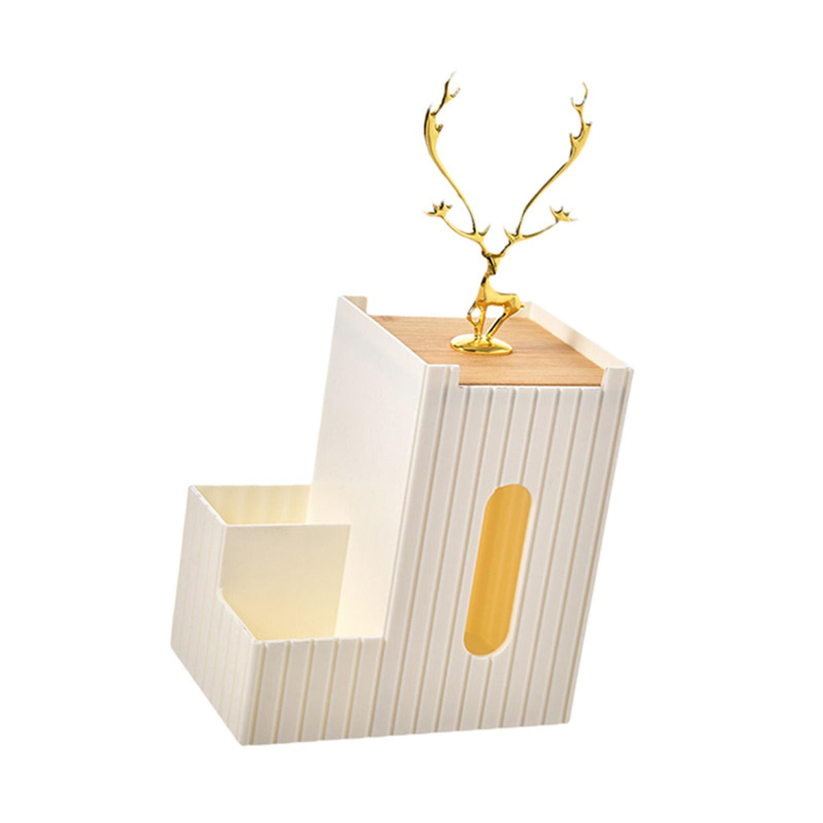 Maxbell Multipurpose Tissue Holder Paper Storage Box for Dining Table Decoration White