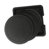 Maxbell 7x Table Coaster Set Heat Resistant Placemat Holder for Home Kitchen black