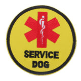 Max Embroidery Sew On Patch Service Dog Applique for Bag Hat Jeans Craft Yellow