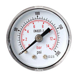 Max Metal Radial Pressure Gauge for Air Compressor TS-Y40Z8 0-14bar 0-200psi