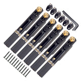 Maxbell Headless Guitar Bridge Tailpiece for Headless Electric Guitar Accessory Black