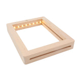 Maxbell Wooden Photo Frame Lightweight Decoration Touch Luminous Men Couple Children 23cmx17cmx2cm