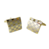 Maxbell 2pcs Mens Classic Checkered CuffLinks French Shirts Buttons Cuff Links