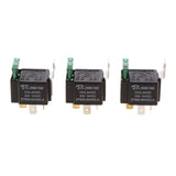 Maxbell 3 Pieces 24V 30A 4 Pin SPST Relay With Fuses Automotive Electronic