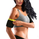 Maxbell 1 Pair Women Sudatory Shaper Gym Yoga Slimming Arm Trimmers  Black Yellow-M