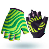 Maxbell Shockproof Green Motorcycle Bicycle Racing Riding Cycling Anti-slip Half Finger Gloves - M