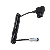 Max D-Tap Male to 4 Pin Female Aviation Connector Power Supply Spring Cable