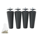 Max 4pcs Bed Riser Table Lifts Furniture Round Feet Plinth Floor Protector 145mm