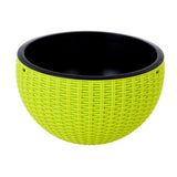 Max Plastic Hanging Flower Pot Planter Basket for Plant Holder+Chain Green- L