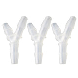 Maxbell 3 Pieces Y Type Equal Diameter Tee Hose Joints Silicone Tube 12mm