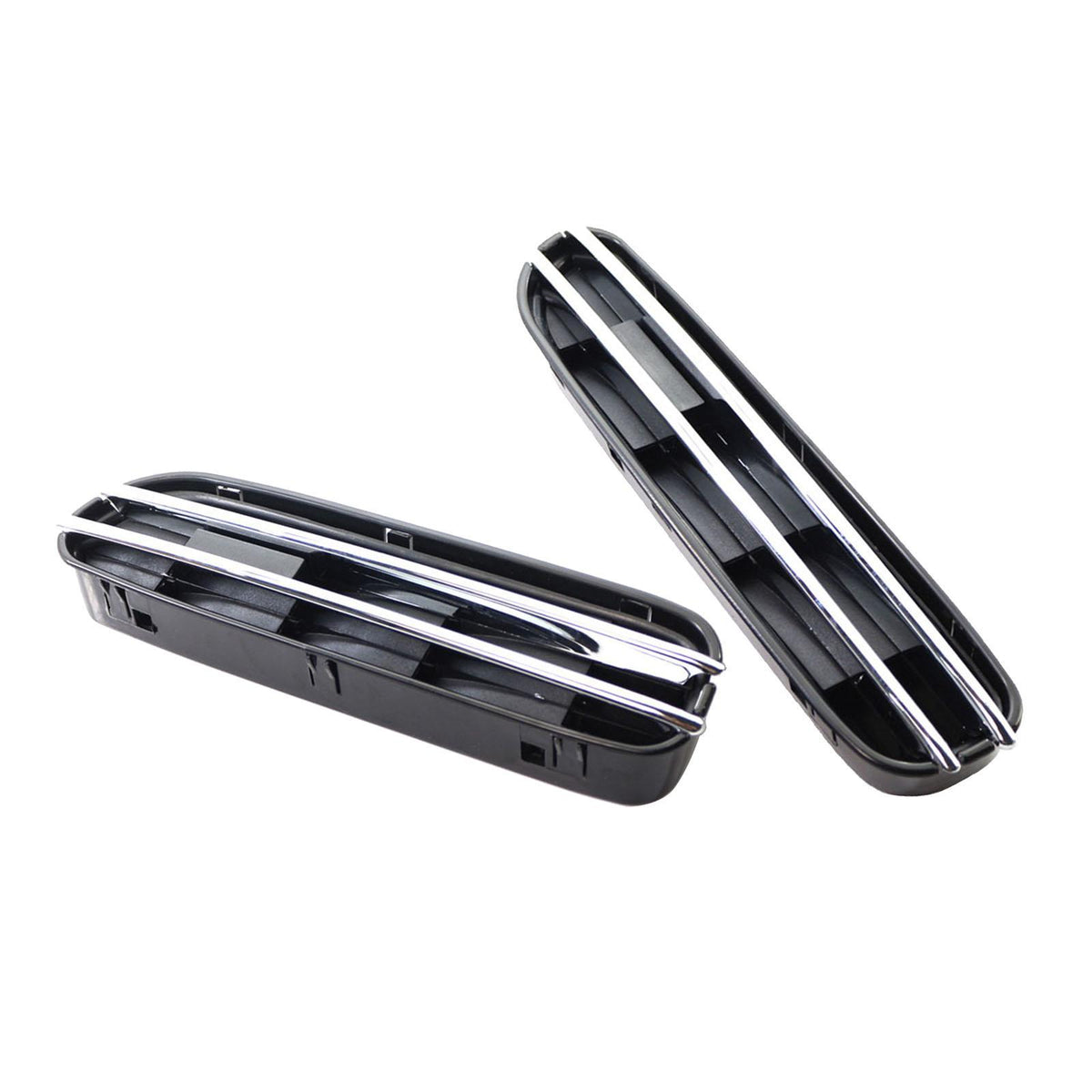 Maxbell 1 Pair Air Flow Vents Grilles Decor for BMW 5 Series E39 E60 E61 M5 Black