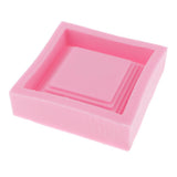 Maxbell Square Coaster Silicone DIY Plant Flower Pot Base Holder Mold Mould