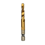 Maxbell Hand Tap Drill Bits M3 M4 M5 M6 M8 M10 Metalworking Tools M6x1mm Gold