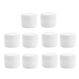 Maxbell Refillable Plastic Empty Face Cream Cosmetic Container with Lid White-20g