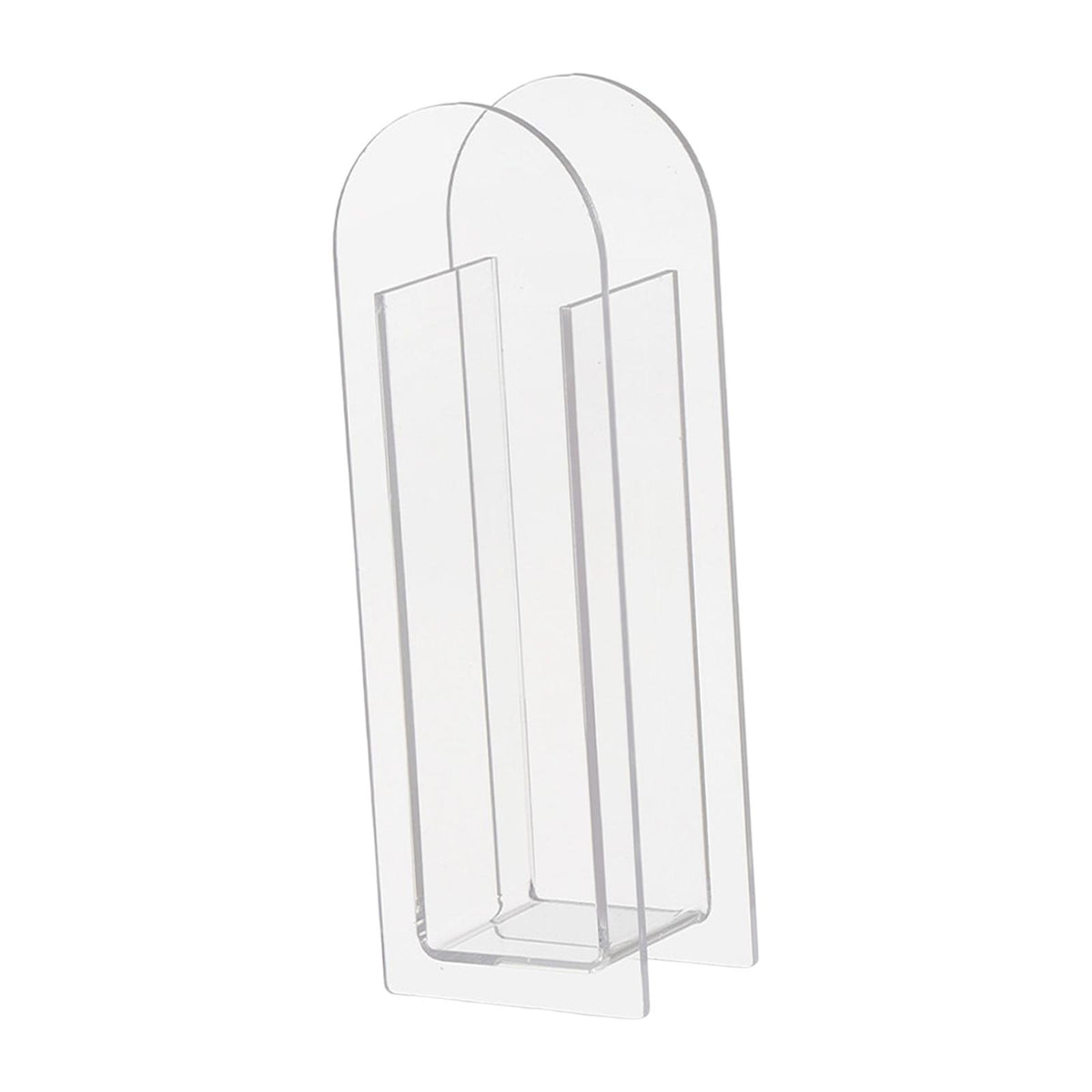 Maxbell Unique Vase Geometric Arch Elegant Acrylic flower buckets for Restaurant Style A